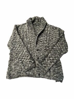 BoohooMAN Shawl Collar Cardigan Sweater Grey L
